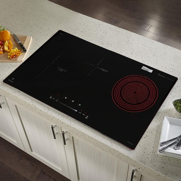 Bếp từ hồng ngoại 3 vùng nấu âm Pramie PRTH-3201 5000W